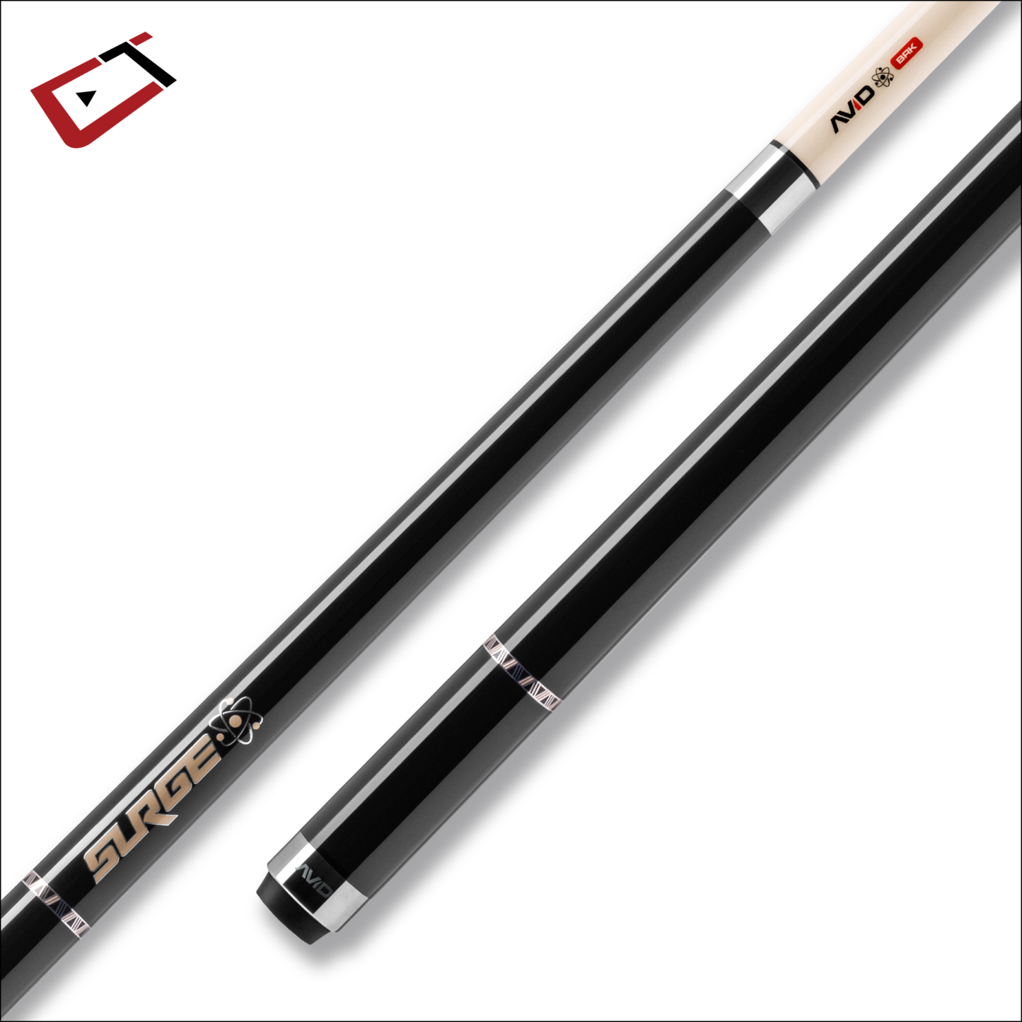 Cuetec Avid Surge Break Cue - Black/Gold (No Wrap)