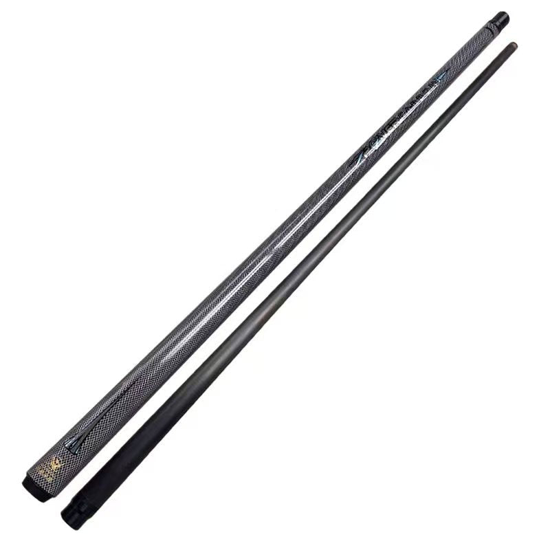Archimedes Black Tech Carbon Fiber Break Cue – 13mm Explosive Pro Tip, 2-Piece TSA Design (19.5oz) – 10-Year Frat-Proof Warranty
