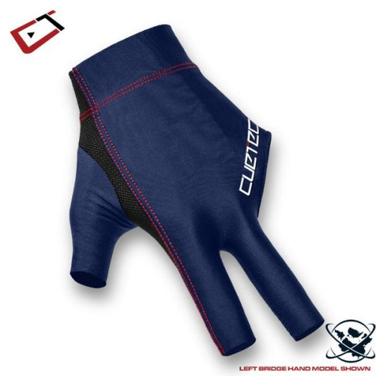Cuetec Axis Billiard Gloves- Navy - Left Hand