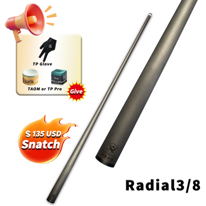 Archimedes Carbon Shaft — Uni‑Loc/Radial (11.8/12.4mm) — Year‑End Bundle