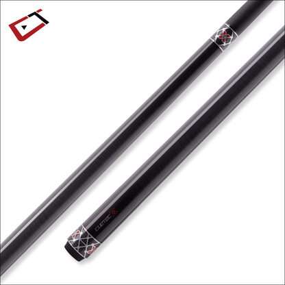 Cuetec Cynergy X Raw Black Leath Wrap-Wrapless