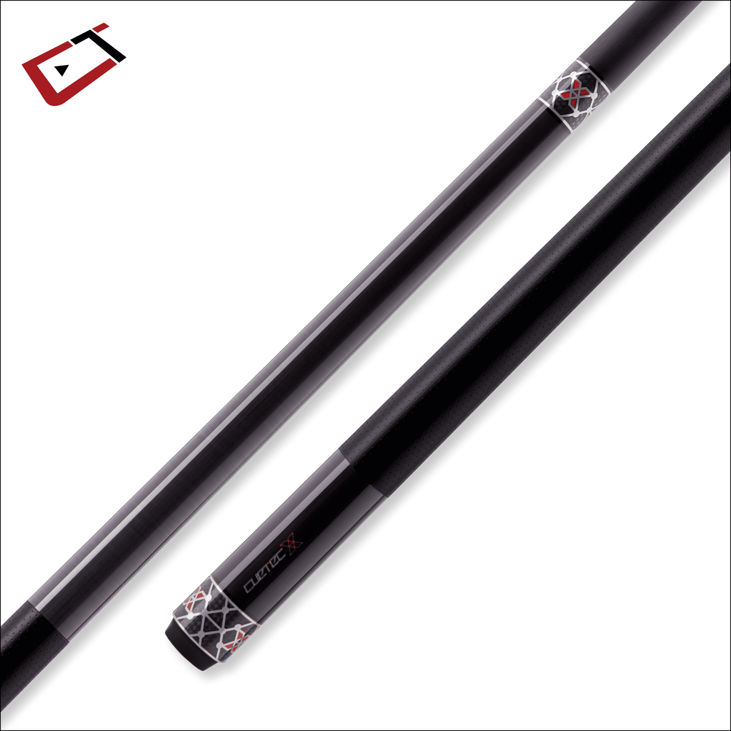 Cuetec Cynergy X Raw Black Leath Wrap-Wrapless