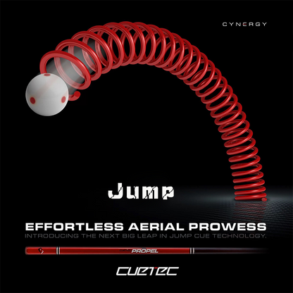 CYNERGY PROPEL JUMP CUE – RUBY RED