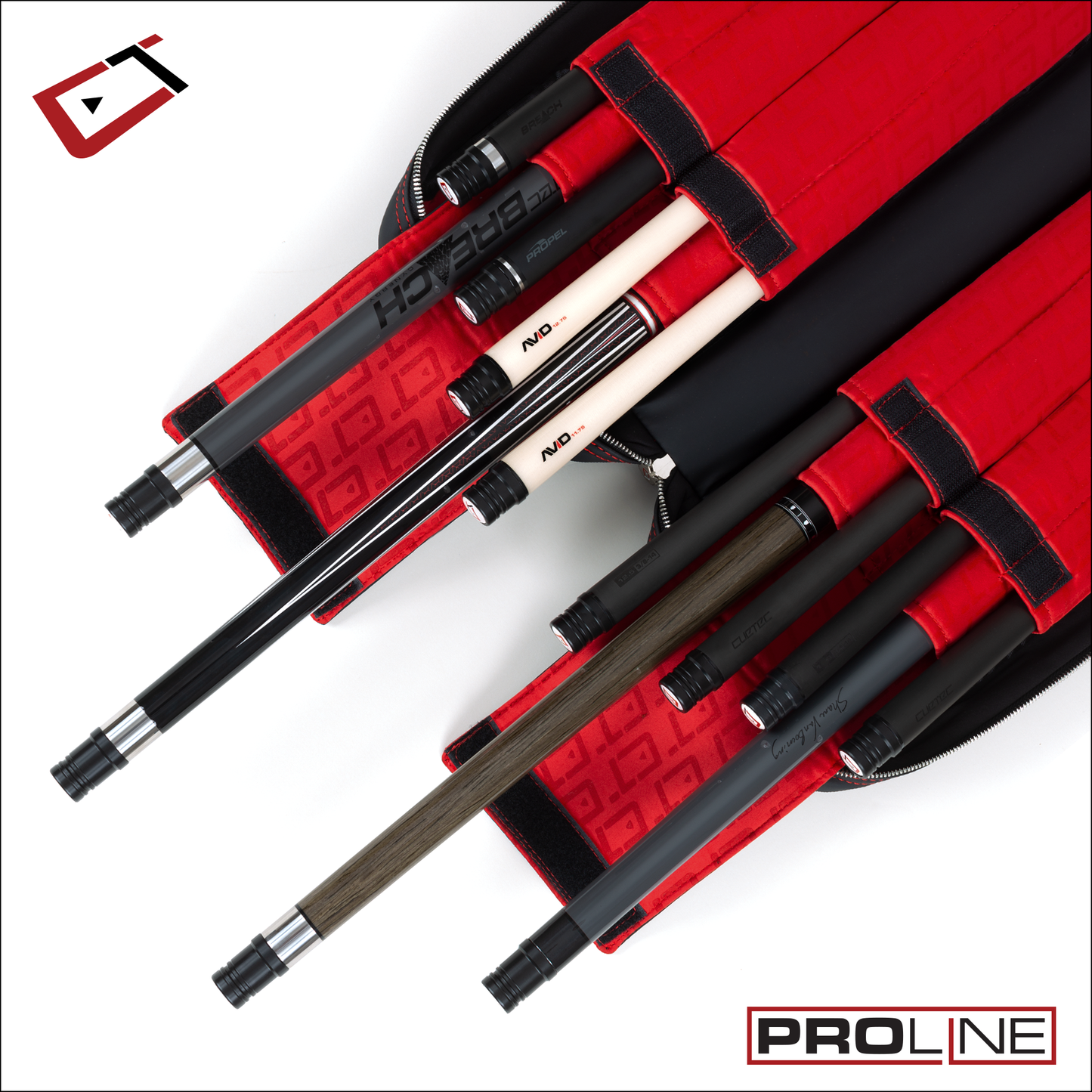Cuetec Pro Line Black 4X8 Soft Case