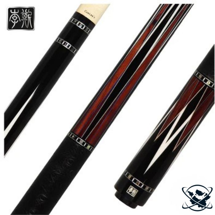 Cuelees Butt - Beserker Pool Cue with Black Ostrich Wrap - Butt Only
