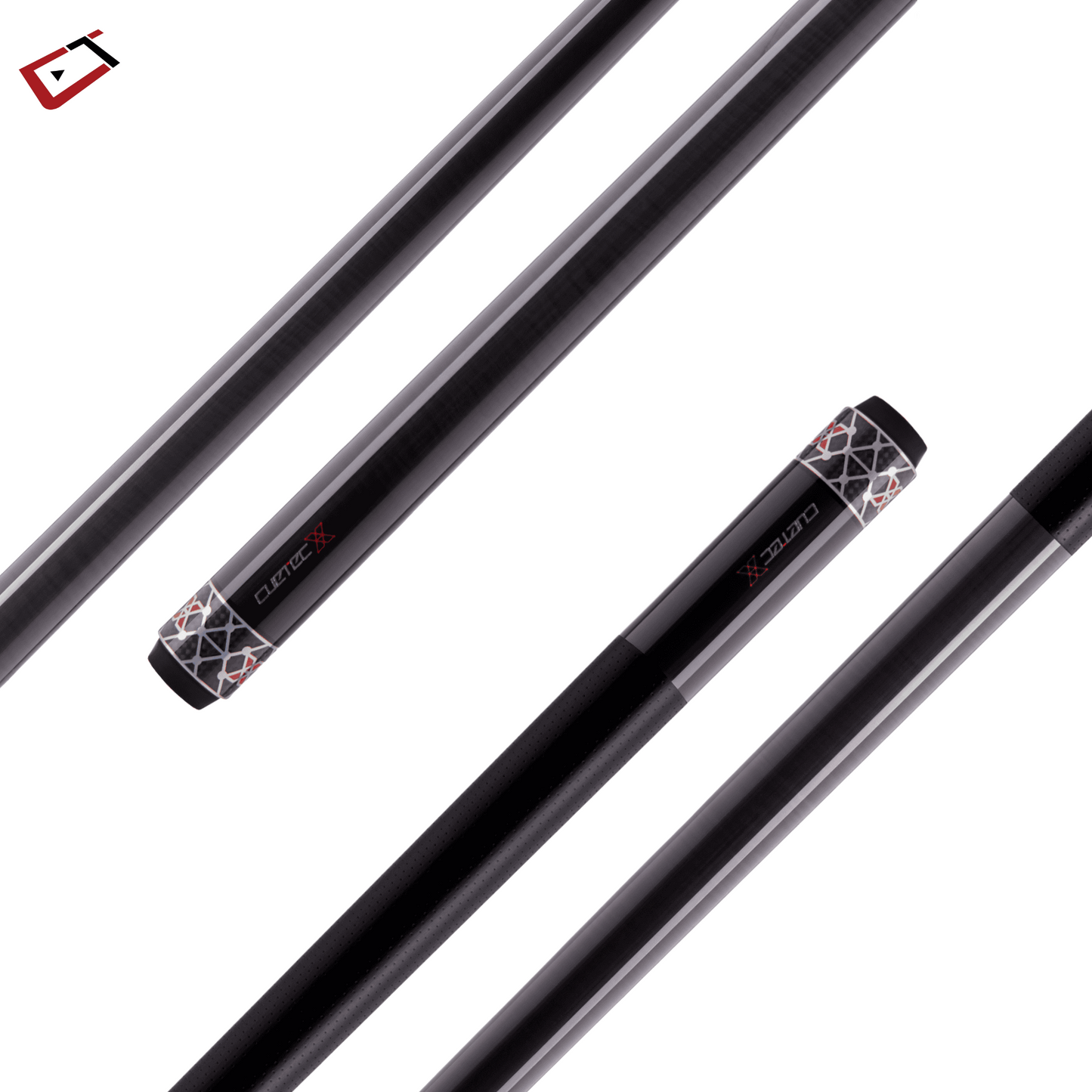 Cuetec Cynergy X Raw Black Leath Wrap-Wrapless