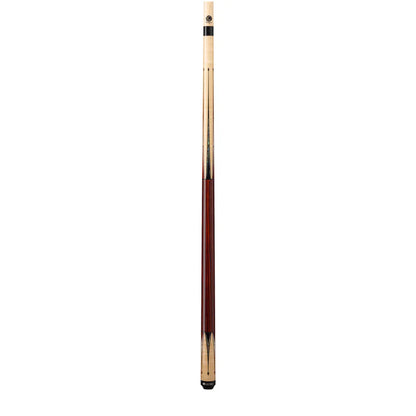 Lucasi Custom Natural Birdseye Maple & Black/White Mother of Pearl Inlays Wrapless Cue LZC63